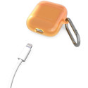 Airpods laadimiskarbiümbris Ideal of Sweden (1/2 gen) Clear Case, Orange Spritz