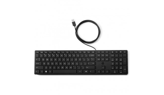 "HP Wired Desktop 320K Keyboard (EU) US english QWERTY"