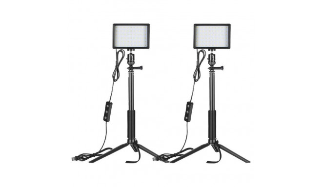 Kit Neewer ZC-10S two lamps LED + filters + tripods