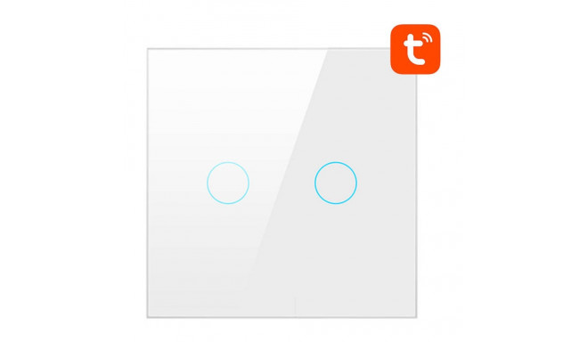 Smart Light Switch WiFi Avatto TS02-EU-W2 2 Way TUYA (white)