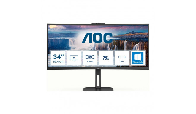 AOC CU34V5CW/BK 34inch monitor HDMI DP USB