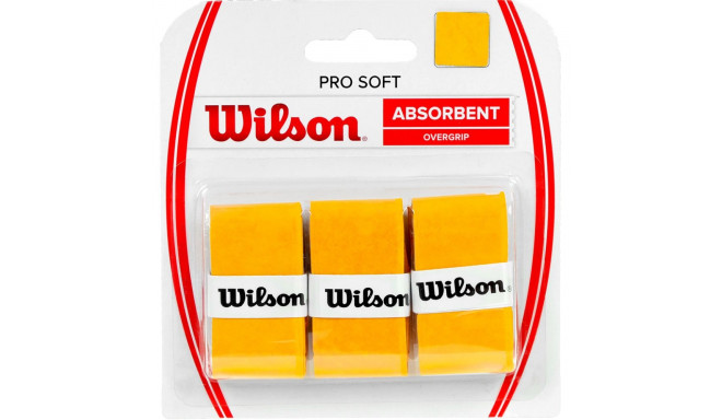 Owijka Wilson Pro Soft Absorbent Overgrip żółta 3szt WRZ4040GO