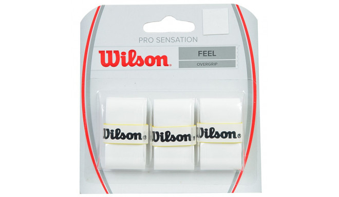 Owijka Wilson Pro Sensation Feel Overgrip 3 szt. biała WRZ4010WH