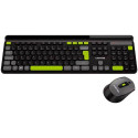 Canyon HSET-W5 keyboard Mouse included Home/Office RF Wireless QWERTY US English Black