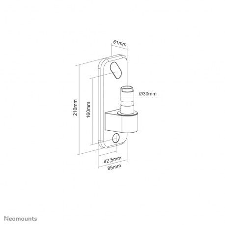 Neomounts by Newstar AWL75-450WH -seinakinnitus, valge