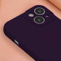 Silicon case for iPhone 15 6,1" plum