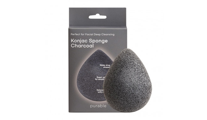 Holika Holika Спонж из конжака для чистки лица с углем Purable Konjac Sponge - Charcoal