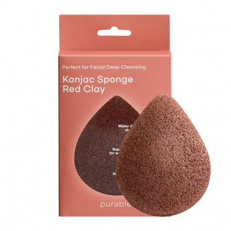 Holika Holika Konjac näopesukäsn punase saviga Purable Konjac Sponge - Red Clay