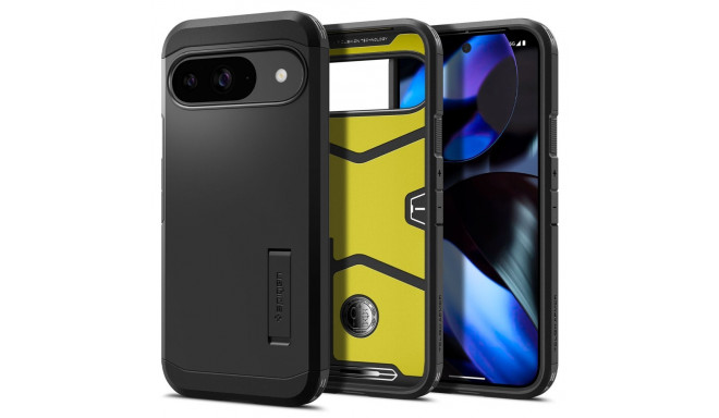 Kaitseümbris Tough Armor, Google Pixel 9 Pro / Pixel 9, must, Spigen