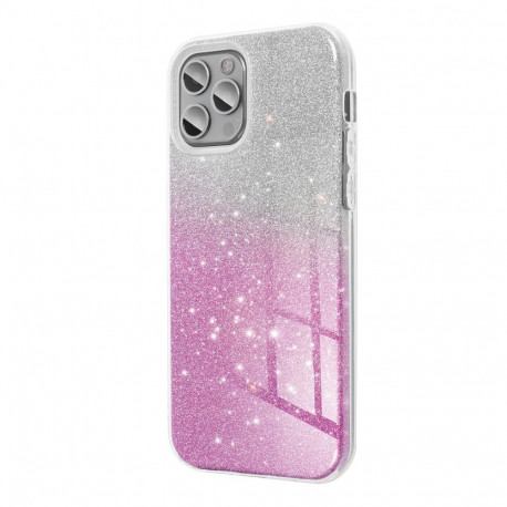 Case for iPhone 16 PLUS Shining transparent pink