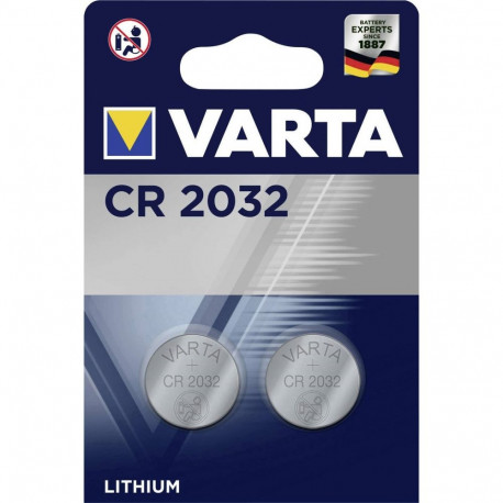 2x CR-2032 CR2032 3V liitium Varta patarei