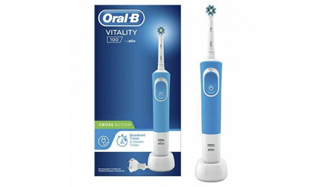 Electric Toothbrush + Replacement Oral-B D100 VITALITY (1)