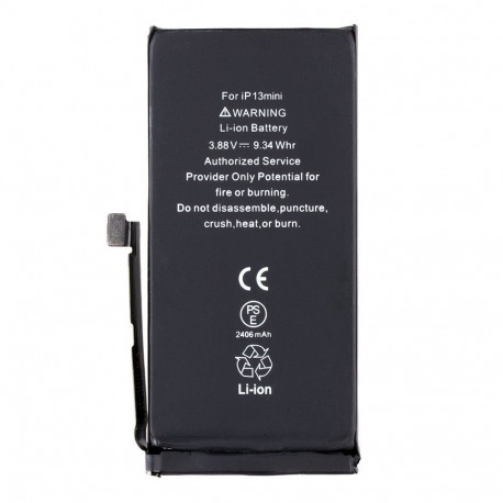 - Battery for iPhone 13 mini 2406mAh Li-Ion (Bulk)