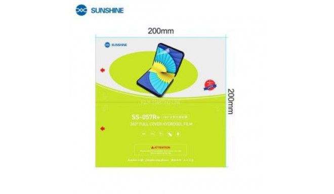 - SUNSHINE SS-057R+ 360 Hydrogel Films for Smartphones Pack 25 pcs