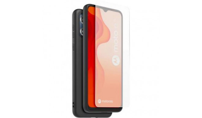 - CASR TPU Cover + Tempered Glass for Motorola E13 Black