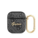 Guess - Guess 4G Script PC/PU Case for AirPods 1/2 Black