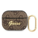 Guess - Guess 4G Script PC/PU Case for AirPods Pro Brown