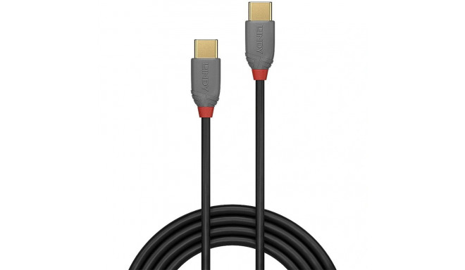 LINDY CABLE USB2 TYPE C 1M/ANTHRA 36871