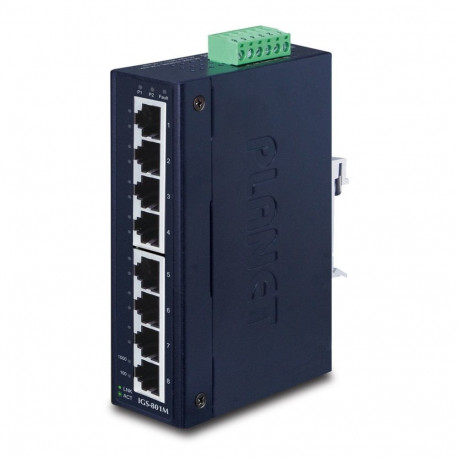 PLANET IGS-801M hallatav L2/L4 gigabit etherneti (10/100/1000) 1U sinine võrgulüliti