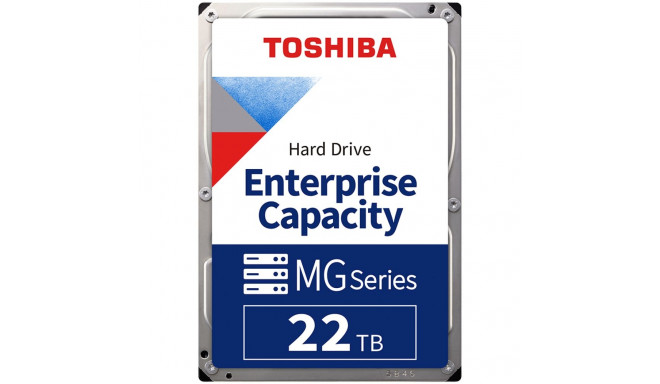 HDD Server TOSHIBA MG10 22TB MAMR 512e, 3.5'', 512MB, 7200RPM, SATA, SKU: HDEB00NGEA51F