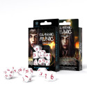 Classic Runic Dice Set White And Red Colors