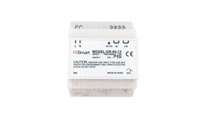 Power Supply 12v, 4.5a, 60w, Din