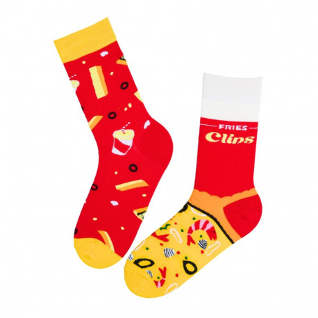 SOKISAHTEL TREVOR punased puuvillased toidusokid 446