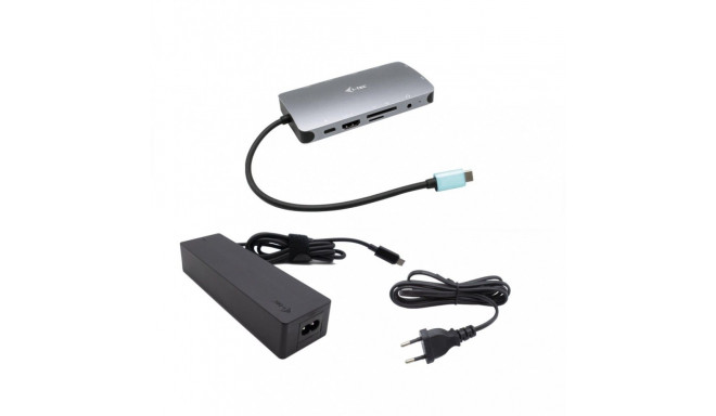 i-tec USB-C Nano HDMI/V GA + Charger 100W