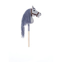 Horse on a stick HOPPIHORSE Hobby Horse A4 gray