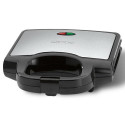 Clatronic ST 3778 sandwich maker 750 W Black, Stainless steel