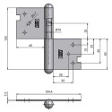 DOOR HINGE C2 100 ZINC RIGHT 9250