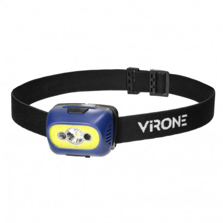 COB LED esilatern liikumisanduriga, akuga, sinine