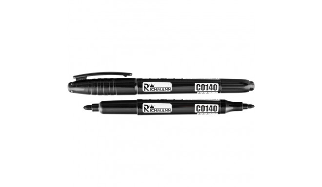 Black double marker 1-2 mm