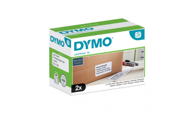 DYMO originaal LabelWriter suure mahutavusega saatesildid (59 mm x 102 mm), 2 rulli 575 kergelt eema