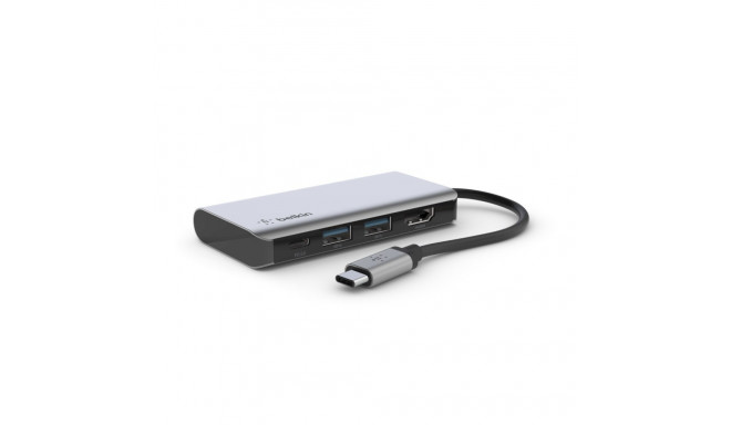 Belkin AVC006btSGY USB 3.2 Gen 1 (3.1 Gen 1) Tüüp-C Hõbedane