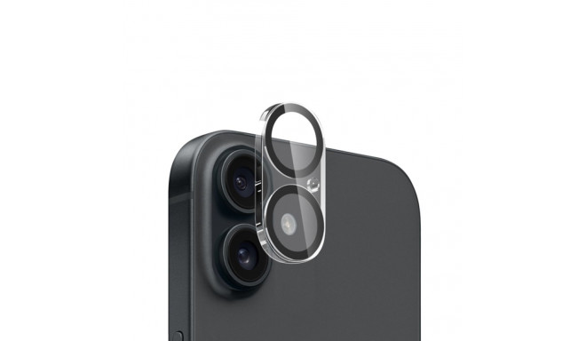 Crong Lens Shield - Szkło na aparat i obiektyw iPhone 16 / iPhone 16 Plus