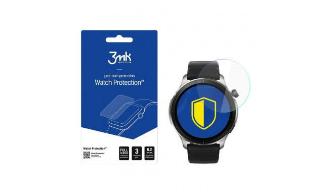 3mk Watch Protection™ v. FlexibleGlass hybrid glass on Amazfit GTR 4 46 mm