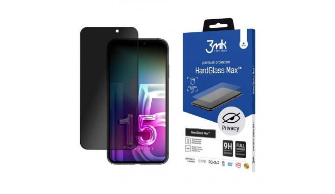Apple iPhone 15 Pro Max - 3mk HardGlass Max Privacy™