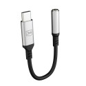 3mk USB-C adapter - 3.5 mm minijack - silver