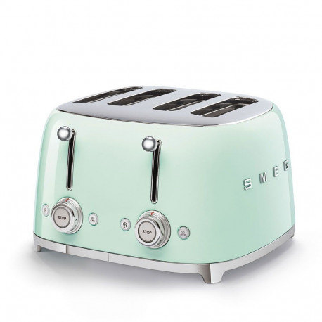 Toaster - SMEG TSF03PGEU 4-Slice Retro with 6 Browning Levels Pastel Green