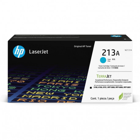 "HP 213A Cyan Original LaserJet Toner Cartridge"