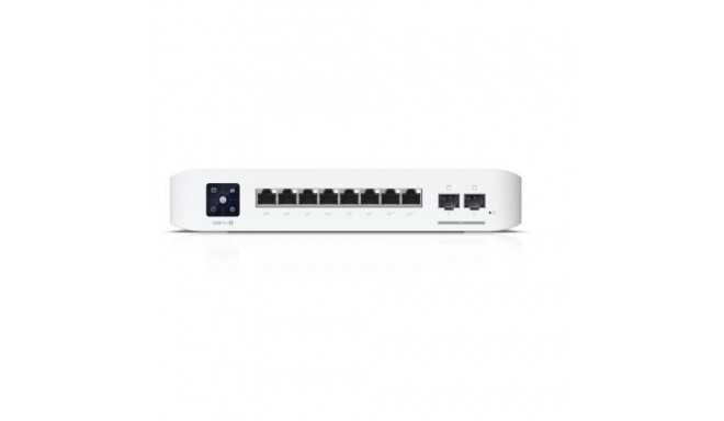 Switch UniFi 8 PoE USW-PRO-8-POE, 6 ports 1 GbE PoE+, 2 ports 1 GbE PoE++, 2 ports 10G SFP+, 120W