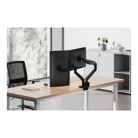 NEOMOUNTS Next Slim lauakinnitus topfix klamber/grommet must topeltmonitorile