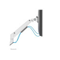 NEOMOUNTS Next Slim Desk Mount single display topfix clamp/grommet white