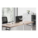 NEOMOUNTS Next Slim Desk Mount single display topfix clamp/grommet white