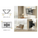 Equip 43&quot;-90&quot; Ultra-Slim Full Motion TV Wall Mount Bracket