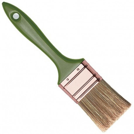 Ota 40mm, plakana, jaukti brūni sari, plastmasas kāts