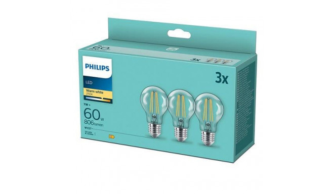 LED CLASSIC 60W A60 E27 soe valge läbipaistev