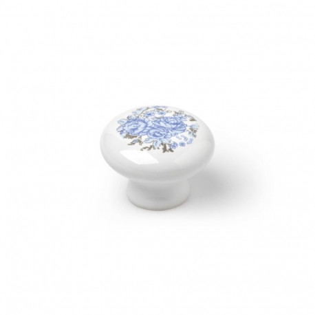 FURNITURE KNOB D30 7-821.30.08 BLUE FLO