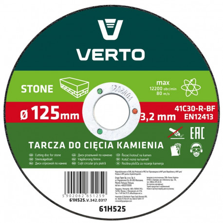 Tarcza tnąca do kamienia 125 x 3.2 x 22.2 mm